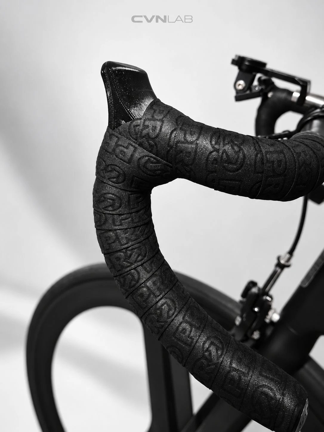 Detail tekstur handlebar tape sepeda jalan raya